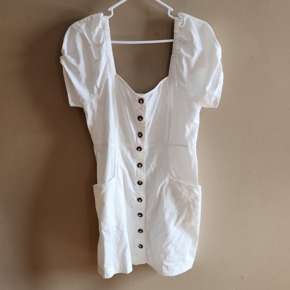 Madewell white linen dress sz 12 - Picture 2 of 13